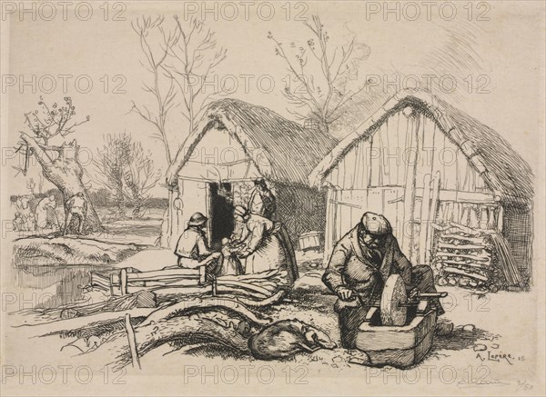 The Woodcutter’s House (Vendée), 1915. Auguste Louis Lepère (French, 1849-1918). Etching; sheet: 27 x 37.1 cm (10 5/8 x 14 5/8 in.); image: 19.8 x 29 cm (7 13/16 x 11 7/16 in.); platemark: 21 x 30.1 cm (8 1/4 x 11 7/8 in.)