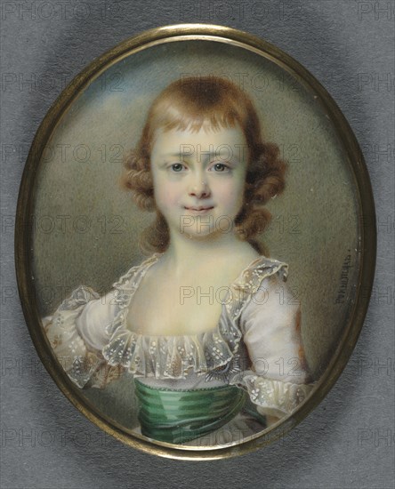 Portrait of Grand Duchess Catherine Pavlovna, later Queen of Württemberg, c. 1860. Alois Gustav Rockstuhl (Russian, 1798-1877). Watercolor on ivory on a gilt metal mount; framed: 6 x 5 cm (2 3/8 x 1 15/16 in.); unframed: 5.7 x 4.6 cm (2 1/4 x 1 13/16 in.)