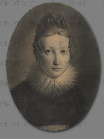 Portrait of Marie-Louise, Duchess of Parma, c. 1810-1814. François Gérard (French, 1770-1837). Graphite and black  and brown ink wash with white heightening; sheet: 50.8 x 47.2 cm (20 x 18 9/16 in.).