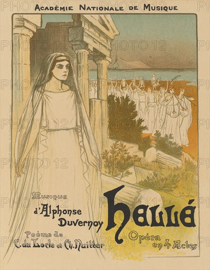 Hellé, 1896. Théophile Alexandre Steinlen (Swiss, 1859-1923). Color lithograph; sheet: 39.9 x 28.5 cm (15 11/16 x 11 1/4 in.); image: 26.9 x 20.3 cm (10 9/16 x 8 in.).