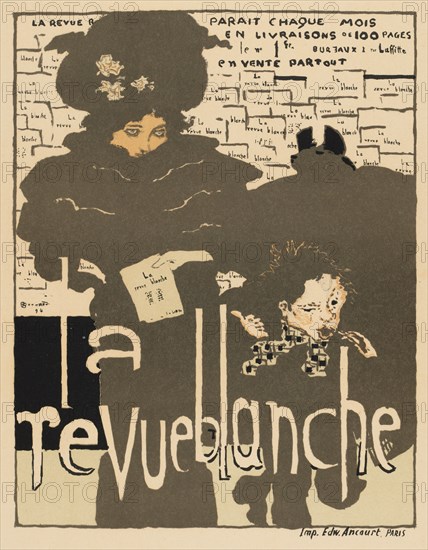 Masters of the Poster: Pl. 38, La Revue Blanche, 1894. Pierre Bonnard (French, 1867-1947), Ancourt, Paris. Color lithograph