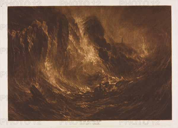The Lost Sailor, 1896. Frank Short (British, 1857-1945), after Joseph Mallord William Turner (British, 1775-1851). Mezzotint; sheet: 24.8 x 34 cm (9 3/4 x 13 3/8 in.); platemark: 20.5 x 28 cm (8 1/16 x 11 in.).