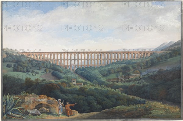 The Aqueducts at Caserta, 1789. Carl Ludwig Hackert (German, 1751-1798). Gouache with graphite underdrawing; sheet: 42.3 x 64.1 cm (16 5/8 x 25 1/4 in.).