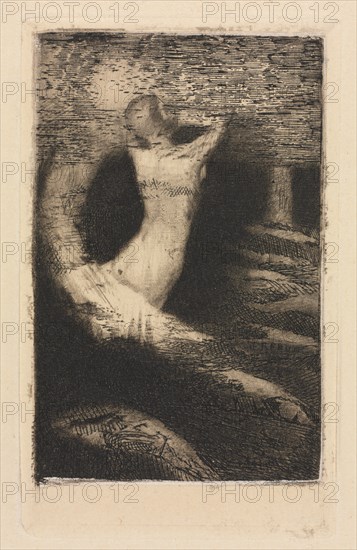 Passage of a Soul, 1891. Odilon Redon (French, 1840-1916), Editions Lucien Vogel, Paris. Etching and drypoint; sheet: 32.8 x 24.8 cm (12 15/16 x 9 3/4 in.); platemark: 9.2 x 5.8 cm (3 5/8 x 2 5/16 in.).