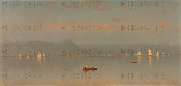 Haverstraw Bay, 1868. Sanford Robinson Gifford (American, 1823-1880). Oil on canvas; unframed: 24.2 x 50.8 cm (9 1/2 x 20 in.).