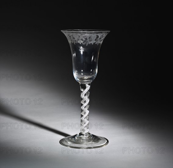 Goblet, c. 1725-1750. England, 18th century. Glass; diameter: 8 cm (3 1/8 in.); overall: 18.5 cm (7 5/16 in.).