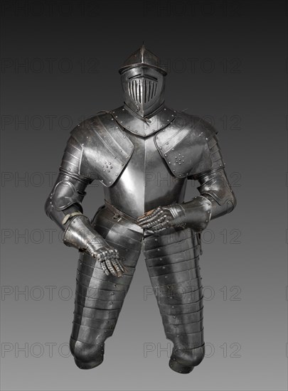 Cuirassier's Armor, c. 1600-1620. Austria, Graz(?), early 17th century. Steel (originally blued, now black); leather straps; overall: 171.4 cm (67 1/2 in.).