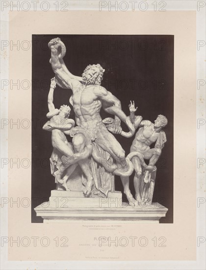 Rome: Groupe de Laocoon (Vatican), c. 1860. Charles Soulier (French, 1840-1875). Albumen print from a collodion negative; image: 40.2 x 30.4 cm (15 13/16 x 11 15/16 in.); paper: 40.2 x 30.4 cm (15 13/16 x 11 15/16 in.); mounted, primary: 53.4 x 40.4 cm (21 x 15 7/8 in.); mounted, secondary: 75 x 56 cm (29 1/2 x 22 1/16 in.).