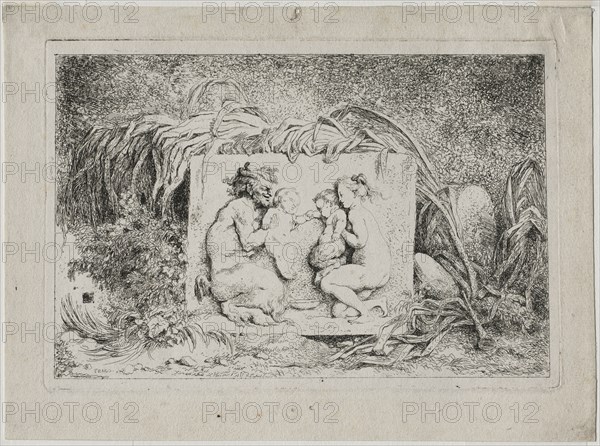 Bacchanales: The Satyr's Family, 1763. Jean-Honoré Fragonard (French, 1732-1806). Etching; sheet: 18 x 24.5 cm (7 1/16 x 9 5/8 in.); platemark: 14.5 x 21.4 cm (5 11/16 x 8 7/16 in.)