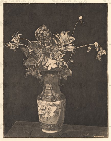 The Agony of Flowers, 1890-1895. Theodore Roussel (French, 1847-1926). Softground etching and aquatint; sheet: 44.7 x 35 cm (17 5/8 x 13 3/4 in.)