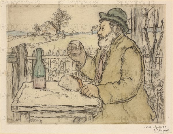 Types de petits Gens: A Votre Santé, 1894. Jean-François Raffaëlli (French, 1850-1924). Etching; sheet: 20.4 x 26.4 cm (8 1/16 x 10 3/8 in.); platemark: 15 x 19.8 cm (5 7/8 x 7 13/16 in.)