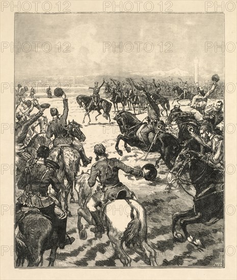 Napoleanic Battle Scene. Daniel Urrabieta Vierge (Spanish, 1851-1904). Lithograph; sheet: 39.2 x 32.3 cm (15 7/16 x 12 11/16 in.); image: 27.3 x 22.5 cm (10 3/4 x 8 7/8 in.).