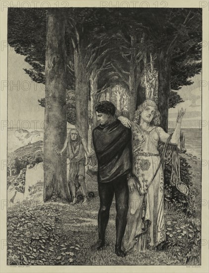 On Death Part Two, Opus XIII Print 4: Genius (Artist), 1903. Max Klinger (German, 1857-1920), Felsing, Berlin. Etching; sheet: 50.9 x 40 cm (20 1/16 x 15 3/4 in.); platemark: 44.6 x 34.5 cm (17 9/16 x 13 9/16 in.); to borderline: 41.6 x 31.5 cm (16 3/8 x 12 3/8 in.)
