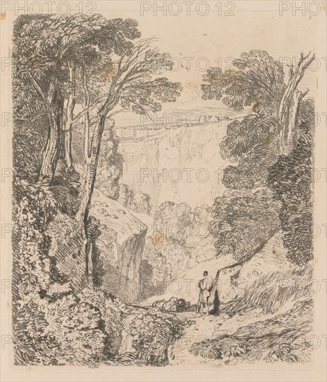 Liber Studiorum: Plate 2, View of Clifton, 1838. John Sell Cotman (British, 1782-1842). Softground etching, from a bound volume containing 48 plates; sheet: 49.6 x 31.9 cm (19 1/2 x 12 9/16 in.); platemark: 20.2 x 17.5 cm (7 15/16 x 6 7/8 in.).