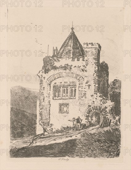 Liber Studiorum: Plate 37, A Study, 1838. John Sell Cotman (British, 1782-1842). Softground etching, from a bound volume containing 48 plates; sheet: 49.5 x 32 cm (19 1/2 x 12 5/8 in.); platemark: 20.1 x 15.2 cm (7 15/16 x 6 in.)
