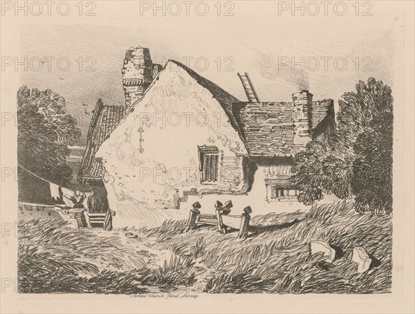 Liber Studiorum: Plate 39, View at Ashdted, Surrey, 1838. John Sell Cotman (British, 1782-1842). Softground etching, from a bound volume containing 48 plates; sheet: 49.6 x 32 cm (19 1/2 x 12 5/8 in.); platemark: 18.5 x 25.2 cm (7 5/16 x 9 15/16 in.).