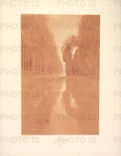 Suite de Paysages: Landscape, Plate 2, Remarque, Starflowers, 1892-1893. Charles Marie Dulac (French, 1865-1898), Printer: Bellefond (per colophon). Color lithograph
