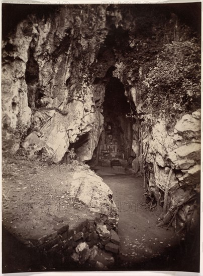 Hoa Nghiem Cave, Grotto of the August Transformation, c. 1875. Émile Gsell (French, 1838-1879). Albumen print; image: 22.1 x 16.5 cm (8 11/16 x 6 1/2 in.); paper: 22.1 x 16.5 cm (8 11/16 x 6 1/2 in.)