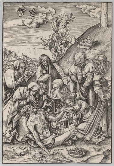 The Passion: The Lamentation, 1509. Lucas Cranach (German, 1472-1553). Woodcut; paper: 25 x 17.1 cm (9 13/16 x 6 3/4 in.).