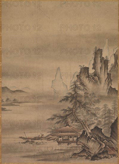 Returning Home, mid-1500s. Japan, Muromachi period (1392-1573). Hanging scroll, ink and color on paper; mounted: 165.1 x 55.9 cm (65 x 22 in.).