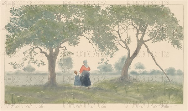 Les Pommiers, 1902. Eugène Delâtre (French, 1864-1938). Color aquatint