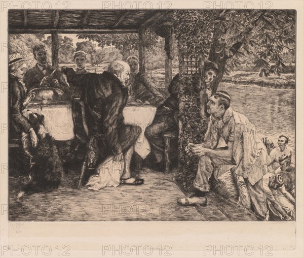 The Prodigal Son: The Fatted Calf (L’enfant prodigue: le veau gras), 1881. James Tissot (French, 1836-1902). Etching