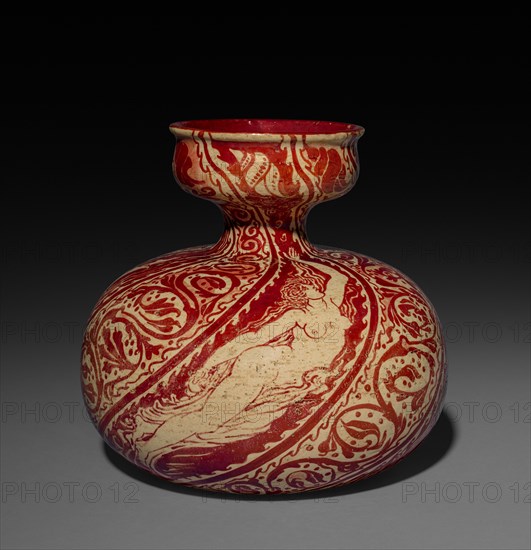 Vase, 1889. Walter Crane (British, 1845-1915), Maw & Co. (British (modern), 1850-1969). Earthenware; 22.4 x 22.7 cm (8 13/16 x 8 15/16 in.).