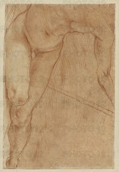 Seated Figure, recto, Reclining Figure, verso, Pontormo, Jacopo Carucci, Italian, Florentine, 1494 - 1557, Italy; 1520; Red