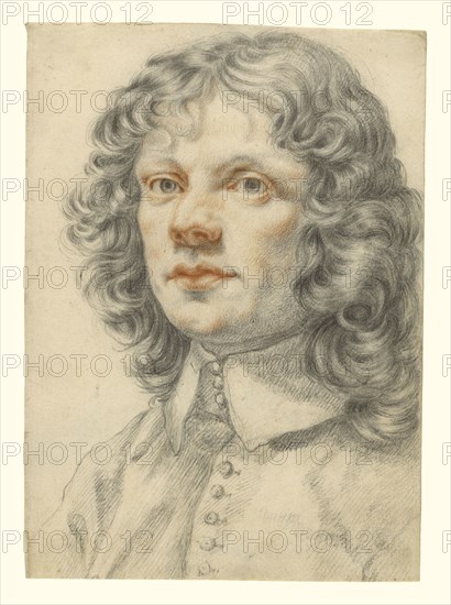 Portrait of a Man; Filippo Baldinucci, Italian, 1625 - 1696, about 1660; Red and black chalk; 23.2 x 16.5 cm, 9 1,8 x 6 1,2 in