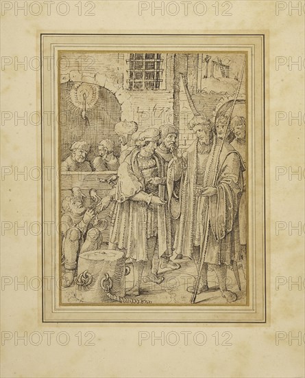 The Seven Acts of Mercy: Ransoming Prisoners; Pieter Cornelisz., Kunst, Dutch, about 1484 - 1560,1561, 1532; Pen and black ink