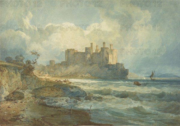 Conway Castle, North Wales; Joseph Mallord William Turner, British, 1775 - 1851, 1798; Watercolor and gum arabic with graphite