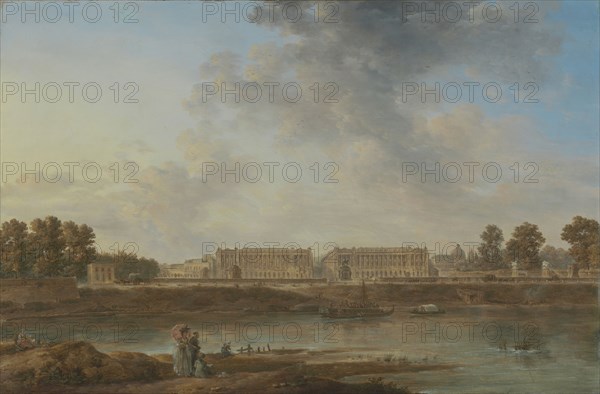 A View of Place Louis XV; Attributed to Alexandre-Jean Noël, French, 1752 - 1834, about 1775 - 1787; Oil on canvas
