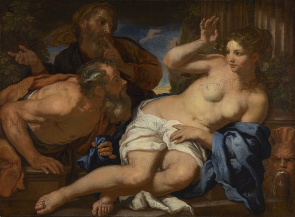 Susannah and the Elders; Johann Carl Loth, German, 1632 - 1698, fourth quarter of 17th century; Oil on canvas; 101.3 × 137.2 cm