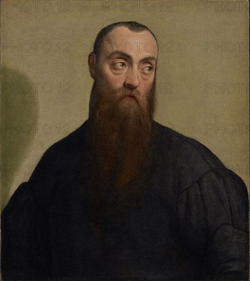 Portrait of a Bearded Man; Jacopo Bassano, Italian, about 1510 or 1515 - 1592, about 1550; Oil on canvas; 62.2 × 54.9 cm