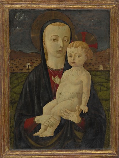 Madonna and Child; Workshop of Paolo Uccello, Italian, about 1397 - 1475, Italy; about 1470 - 1475; Tempera on panel