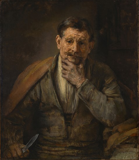 St. Bartholomew; Rembrandt Harmensz. van Rijn, Dutch, 1606 - 1669, Netherlands; 1661; Oil on canvas; 86.7 × 75.6 cm