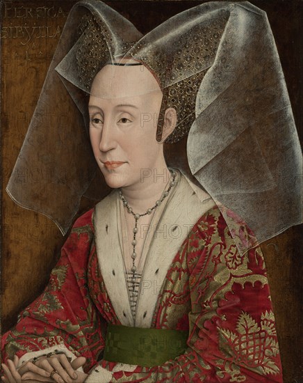 Portrait of Isabella of Portugal; Workshop of Rogier van der Weyden, Netherlandish, 1399,1400 - 1464, Netherlands; about 1450