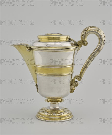 Ewer; Abraham Pfleger I, German, died 1605, active from 1558, Augsburg, Germany; 1583; Partially gilt silver