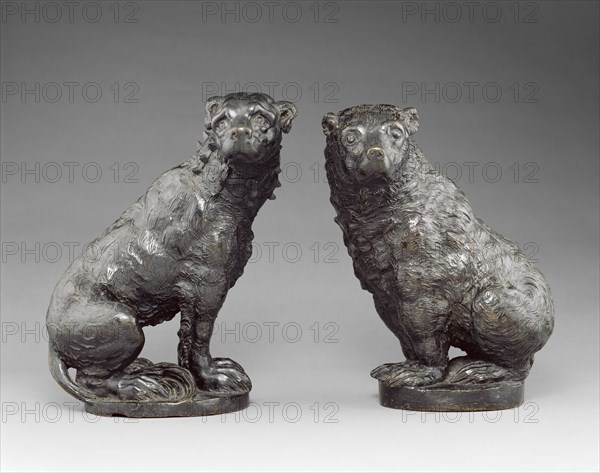 Dog and Bear; Italian; Florence, probably, Italy; about 1600; Bronze