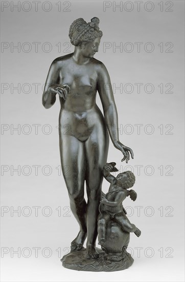 Venus and Cupid; Circle of Jacopo Sansovino, Italian, Venetian, 1486 - 1570, France; about 1550; Bronze; 88.9 × 35.6 × 30.5 cm