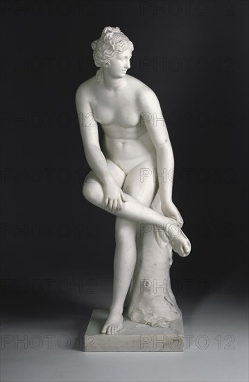 Venus; Joseph Nollekens, English, 1737 - 1823, England; 1773; Marble; 124 × 50.8 × 50.8 cm, 48 13,16 × 20 × 20 in