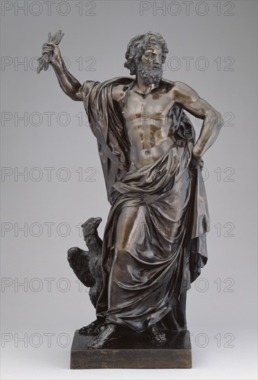 Jupiter; After a model attributed to Jean Raon, French, 1630 - 1707, model about 1670, probably cast about 1680 - 1700; Bronze