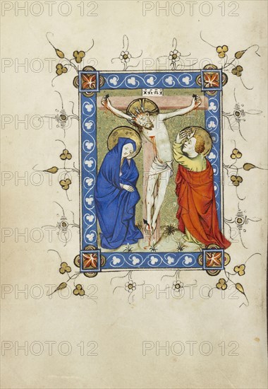 The Crucifixion; Masters of Dirc van Delf, Dutch, active about 1400 - about 1410, Utrecht, probably, Netherlands; about 1405