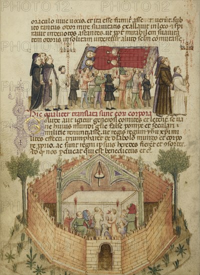 The Translation of the Bodies of Aimo and Vermondo; The People of Milan Praying at the Altar Where Aimo and Vermondo are Buried