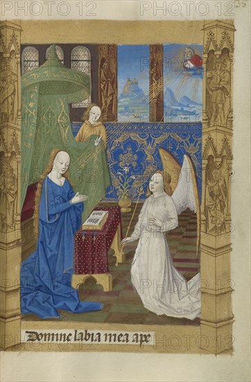 The Annunciation; Master of Guillaume Lambert, French, active about 1475 - 1485, Lyon, France; 1478
