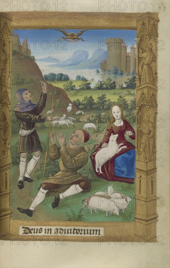 The Annunciation to the Shepherds; Master of Guillaume Lambert, French, active about 1475 - 1485, Lyon, France; 1478