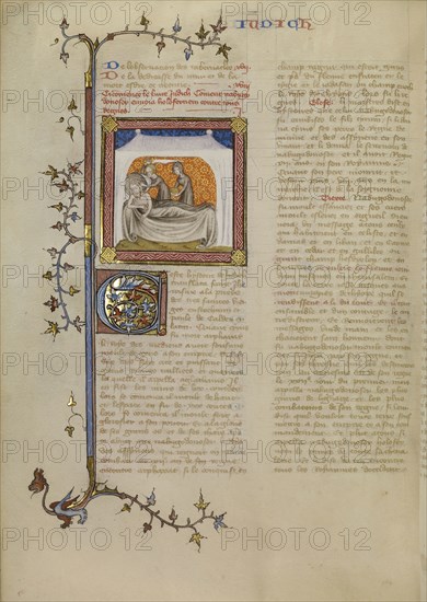 Judith Beheading Holofernes; Master of Jean de Mandeville, French, active 1350 - 1370, Paris, France; about 1360 - 1370