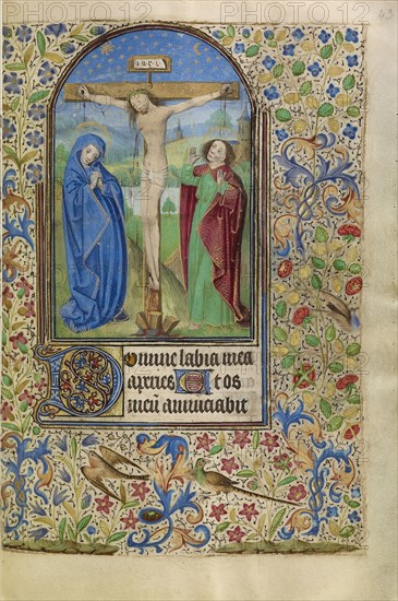 The Crucifixion; Master of Jacques of Luxembourg, French, active about 1460 - 1470, Northern France, France; about 1466 - 1470