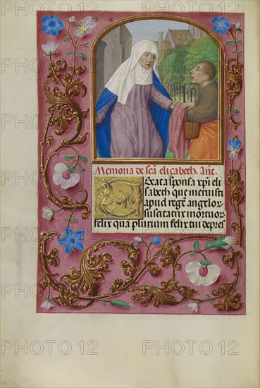 Saint Elizabeth; Workshop of Master of the First Prayer Book of Maximilian, Flemish, active about 1475 - 1515, Ghent, Belgium