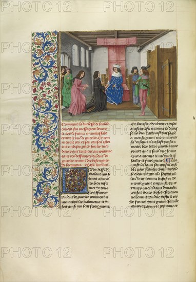 The Embassy of the Duke of Brabant before the King of France and the Duke of Berry; Master of the Getty Froissart, Flemish
